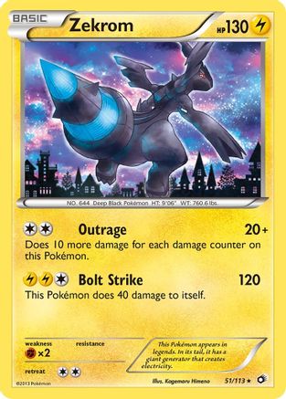 Legendary Treasures 051/113 Zekrom - Holofoil - Holo Rare