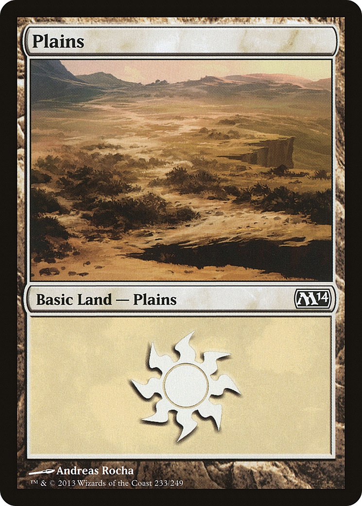 Magic 2014 - (M14-233) - Plains (233) Foil
