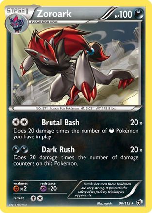Legendary Treasures 090/113 Zoroark - Reverse Holofoil - Holo Rare