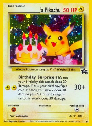WoTC Promo 024/53 ______'s Pikachu - Holofoil - Promo