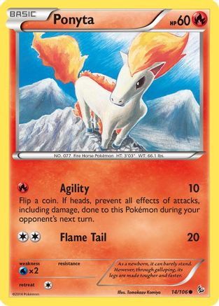 XY Flashfire 014/106 Ponyta - Common