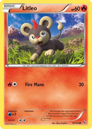 XY Flashfire 019 Litleo (19) - Common