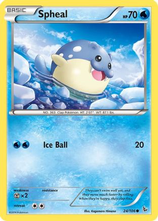 XY Flashfire 024/106 Spheal - Common