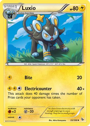 XY Flashfire 033 Luxio - Uncommon