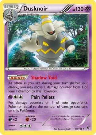 XY Flashfire 040 Dusknoir - Holofoil - Holo Rare