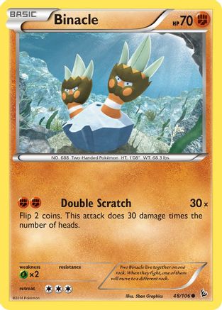 XY Flashfire 048 Binacle - Reverse Holofoil - Common