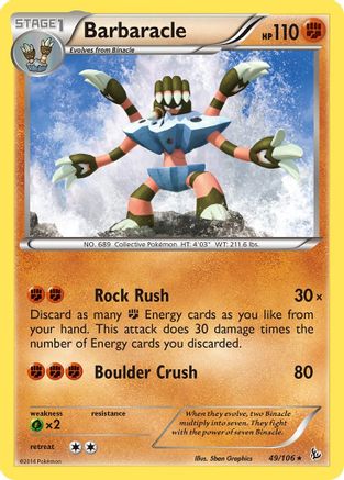 XY Flashfire 049 Barbaracle - Rare