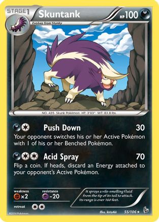 XY Flashfire 055 Skuntank - Reverse Holofoil - Rare