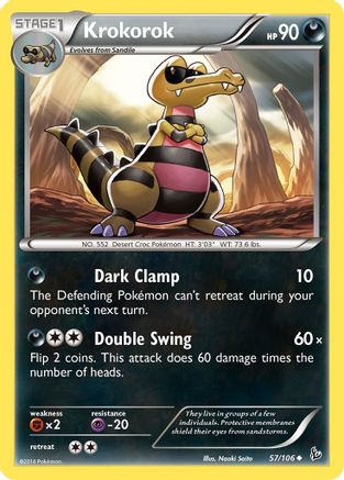 XY Flashfire 057 Krokorok - Uncommon