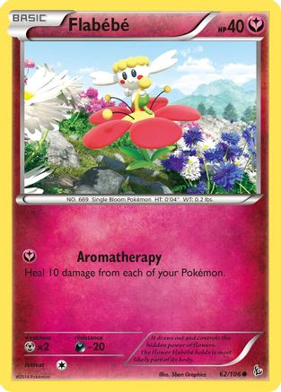 XY Flashfire 062 Flabebe (62) - Reverse Holofoil - Common