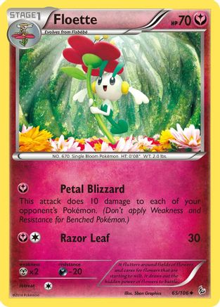 XY Flashfire 065 Floette (65) - Reverse Holofoil - Uncommon
