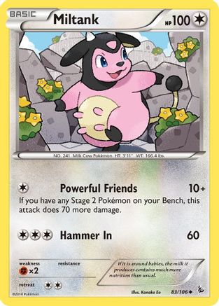 XY Flashfire 083/106 Miltank - Uncommon
