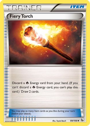 XY Flashfire 089/106 Fiery Torch - Reverse Holofoil - Uncommon
