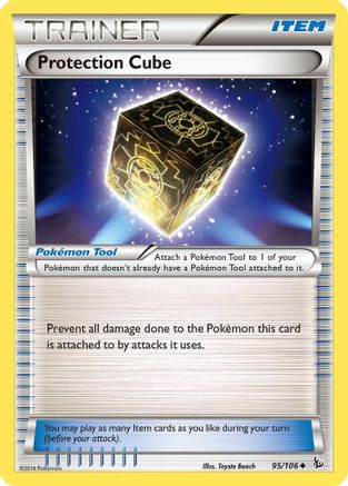 XY Flashfire 095/106 Protection Cube - Reverse Holofoil - Uncommon