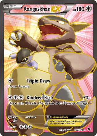 XY Flashfire 103/106 Kangaskhan EX (103 Full Art) - Holofoil - Ultra Rare