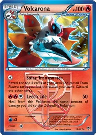 Deck Exclusives 013/101 Volcarona - Holofoil - Holo Rare
