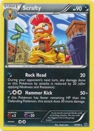 Deck Exclusives 074/099 Scrafty - Rare