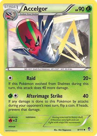 XY Furious Fists 009 Accelgor - Uncommon