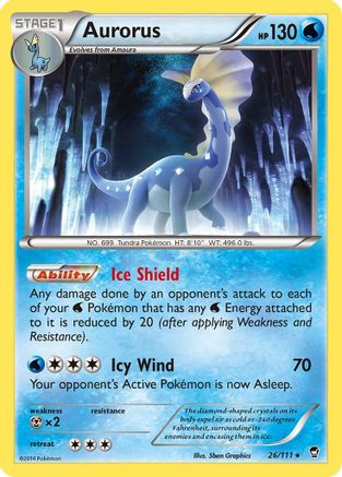 XY Furious Fists 026/111 Aurorus - Rare