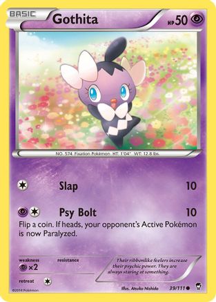 XY Furious Fists 039 Gothita - Reverse Holofoil - Common