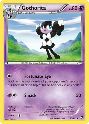 XY Furious Fists 040 Gothorita - Reverse Holofoil - Uncommon