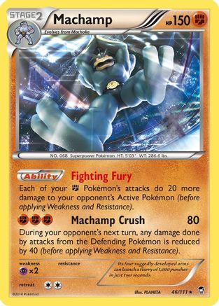 XY Furious Fists 046/111 Machamp - Holofoil - Holo Rare