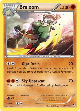 XY Furious Fists 050/111 Breloom - Rare