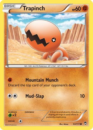 XY Furious Fists 053 Trapinch - Common