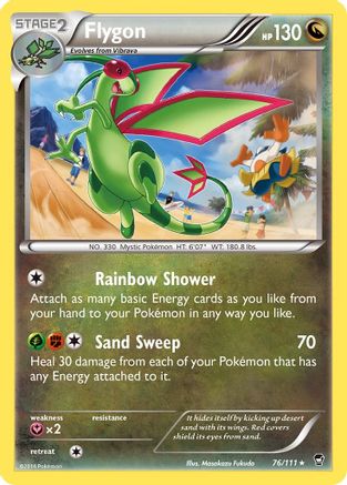 XY Furious Fists 076/111 Flygon - Reverse Holofoil - Rare