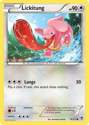 XY Furious Fists 078/111 Lickitung - Common