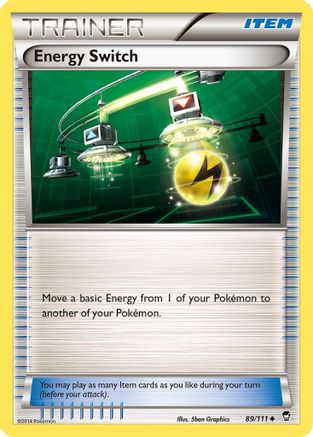 XY Furious Fists 089/111 Energy Switch - Uncommon