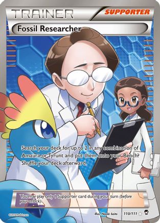 XY Furious Fists 110/111 Fossil Researcher (110 Full Art) - Holofoil - Ultra Rare
