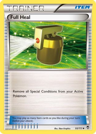 XY Furious Fists 093 Full Heal - Reverse Holofoil - Uncommon