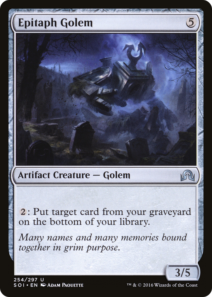 Shadows over Innistrad - (SOI-254) - Epitaph Golem