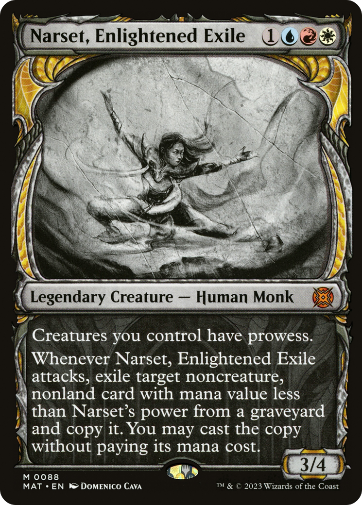 March of the Machine: The Aftermath - (MAT-088) - Narset, Enlightened Exile (Showcase): (Showcase)