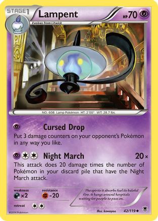 XY Phantom Forces 042/119 Lampent - Uncommon