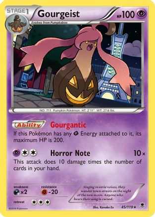 XY Phantom Forces 045/119 Gourgeist - Reverse Holofoil - Holo Rare