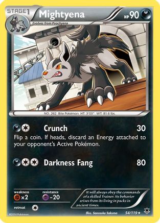 XY Phantom Forces 054 Mightyena - Rare