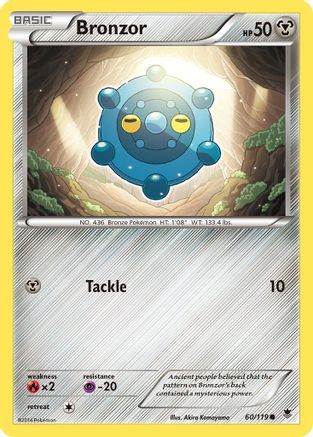 XY Phantom Forces 060/119 Bronzor - Reverse Holofoil - Common