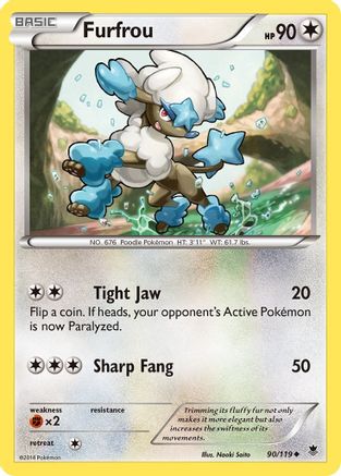 XY Phantom Forces 090/119 Furfrou - Uncommon