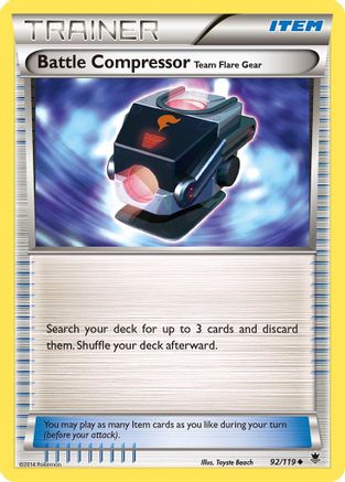 XY Phantom Forces 092/119 Battle Compressor - Reverse Holofoil - Uncommon