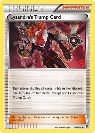 XY Phantom Forces 099/119 Lysandre's Trump Card - Reverse Holofoil - Uncommon