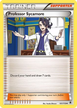 XY Phantom Forces 101/119 Professor Sycamore - Reverse Holofoil - Uncommon