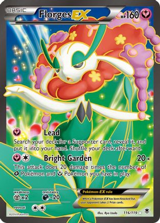 XY Phantom Forces 116/119 Florges EX (116 Full Art) - Holofoil - Ultra Rare