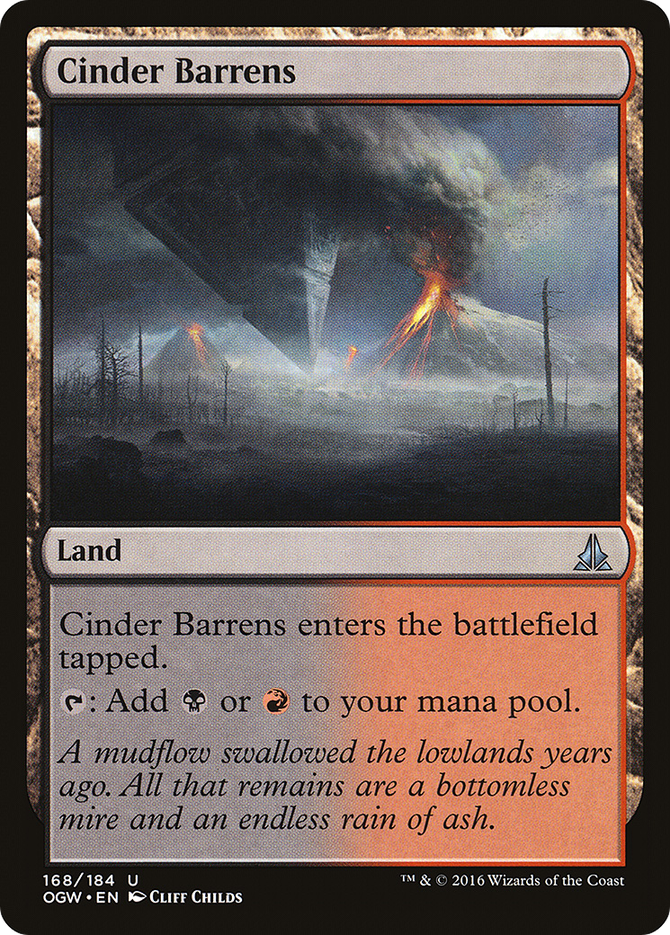 Oath of the Gatewatch - (OGW-168) - Cinder Barrens