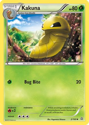 XY Primal Clash 002 Kakuna - Uncommon