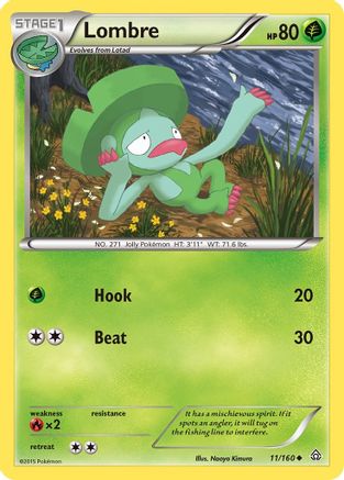 XY Primal Clash 011/160 Lombre - Uncommon