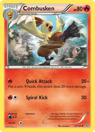 XY Primal Clash 027/160 Combusken - Uncommon
