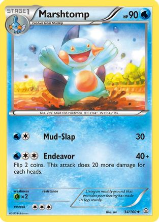 XY Primal Clash 034/160 Marshtomp - Uncommon