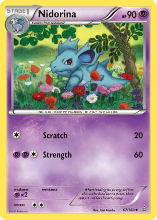 XY Primal Clash 067 Nidorina - Uncommon